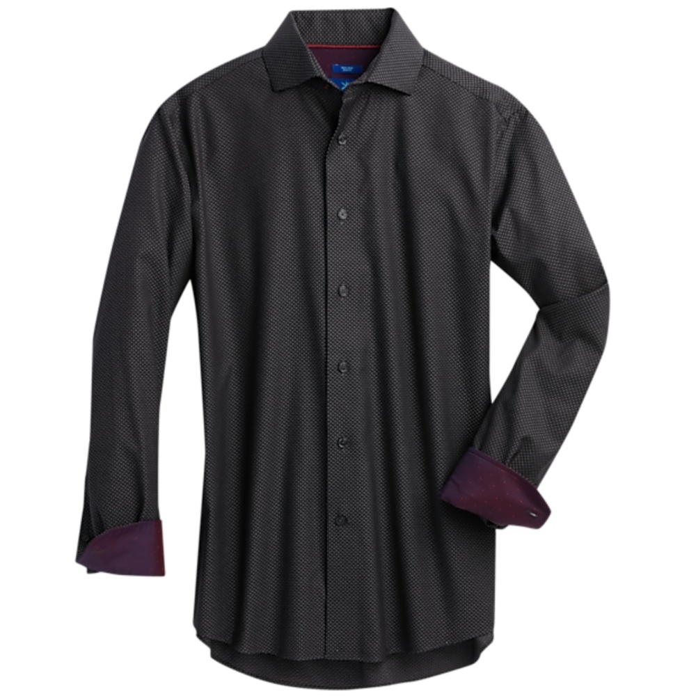 Egara Charcoal Sport Shirt Slim Fit